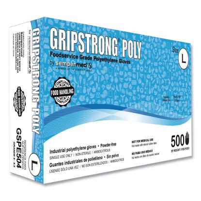 GripStrong® Poly Foodservice Grade Polyethylene Gloves1